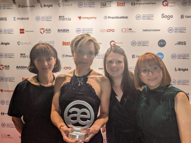 We are a winner in the Accouting Excellence Award category: Sole Practicioner of the Year