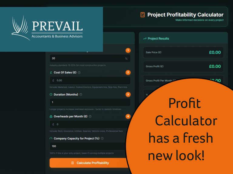 Prevail Accountancy's Profit Margin Calculator