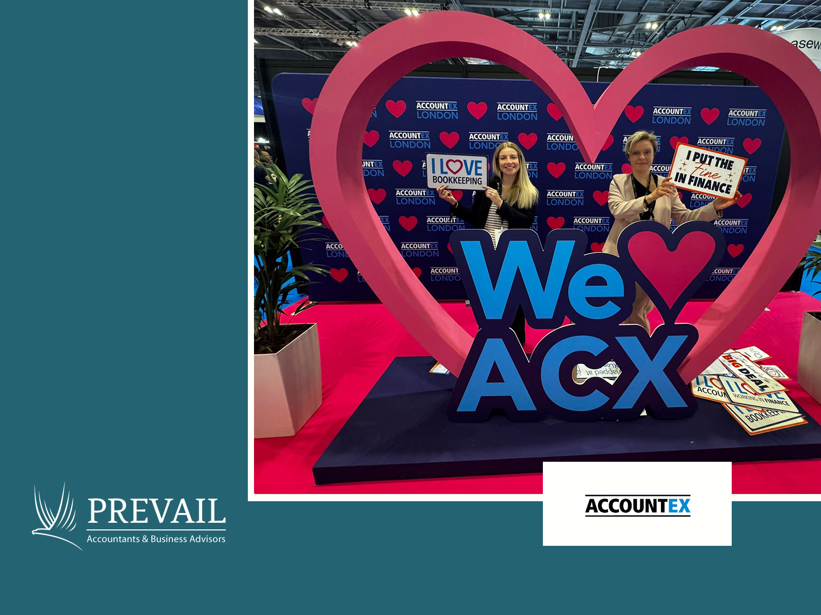 Prevail Accountancy founder Kasia and Prevail Accountancy accountant Jess at AccountEx 2026