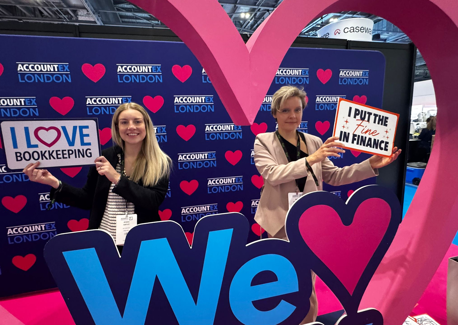 Prevail Accountancy founder Kasia and Prevail Accountancy accountant Jess at AccountEx 2026