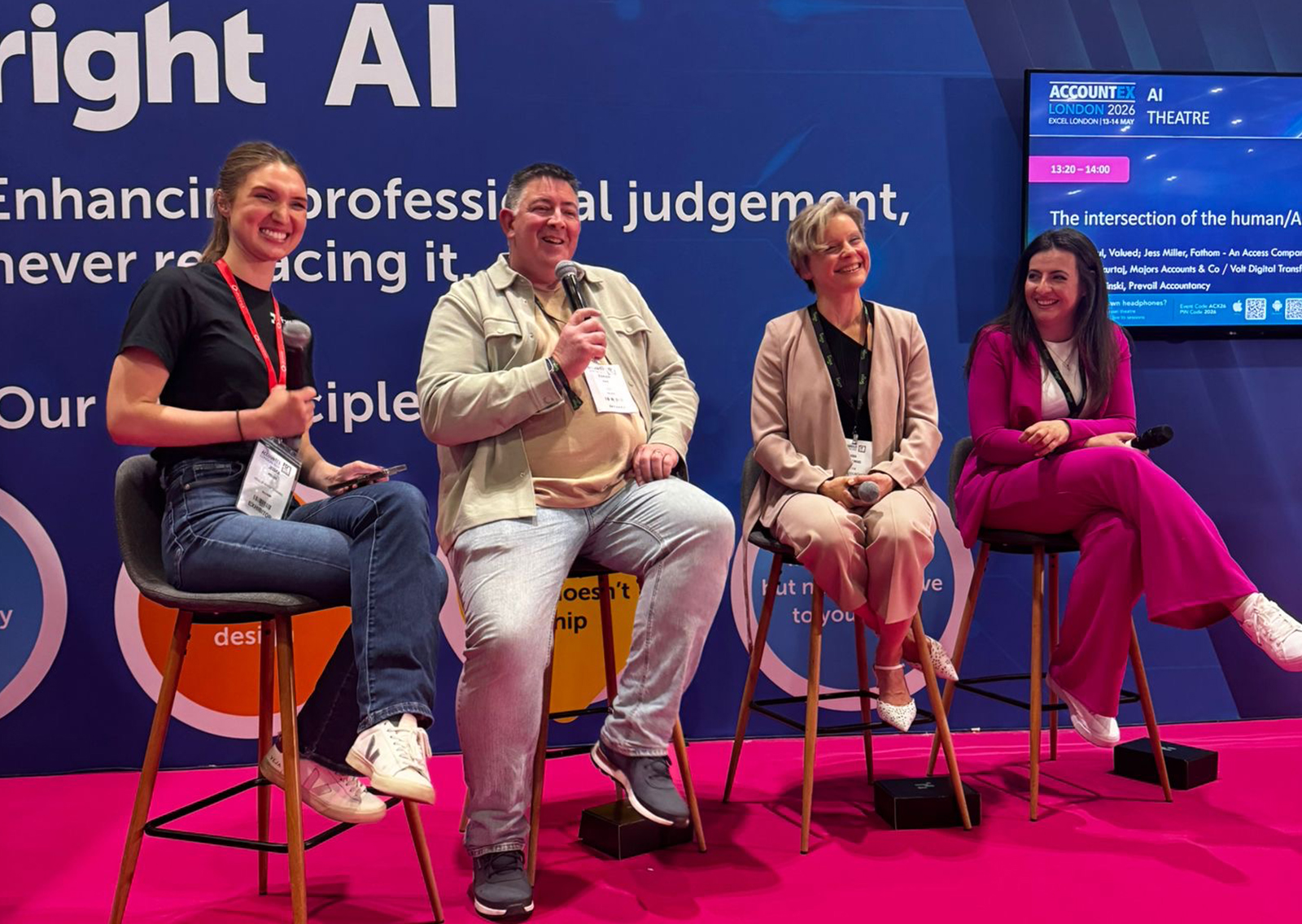 Prevail Accountancy founder Kasia speaks about the right way to use AI in financial and accountancy services at AccountEx 2026