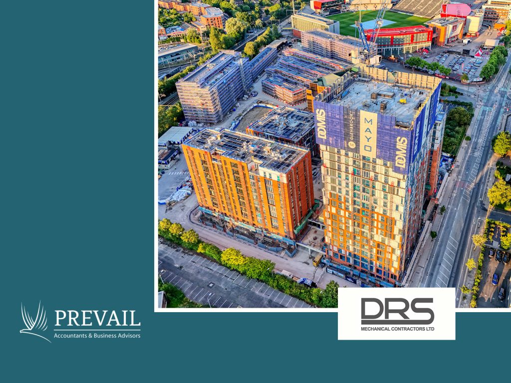 Prevail Accountancy customer success story case study featuring DRS Mechanical Contractors construction business Manchester