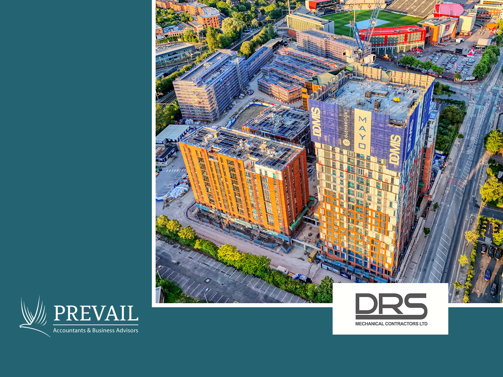Prevail Accountancy customer success story case study featuring DRS Mechanical Contractors construction business Manchester